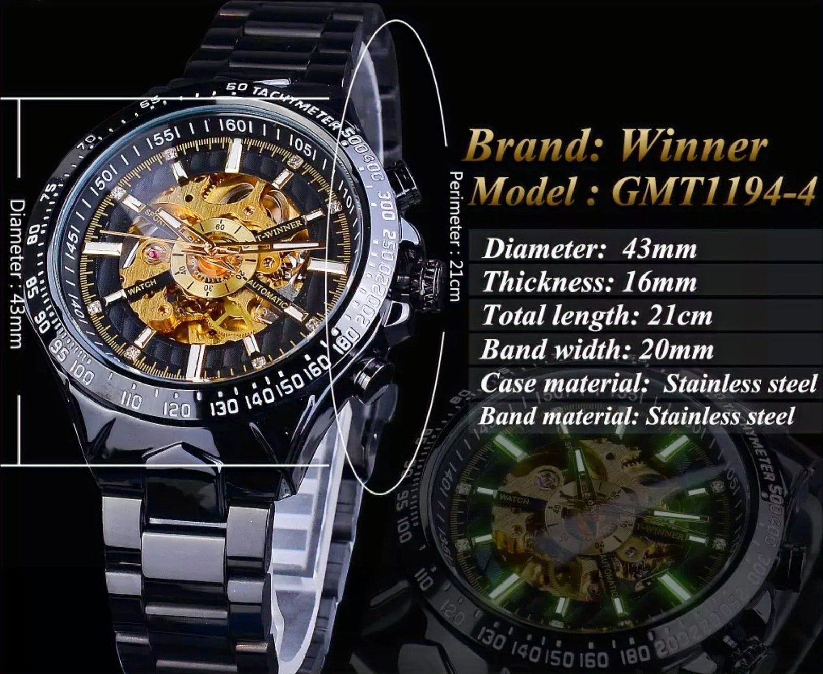 T-winner golden-black – Image 5